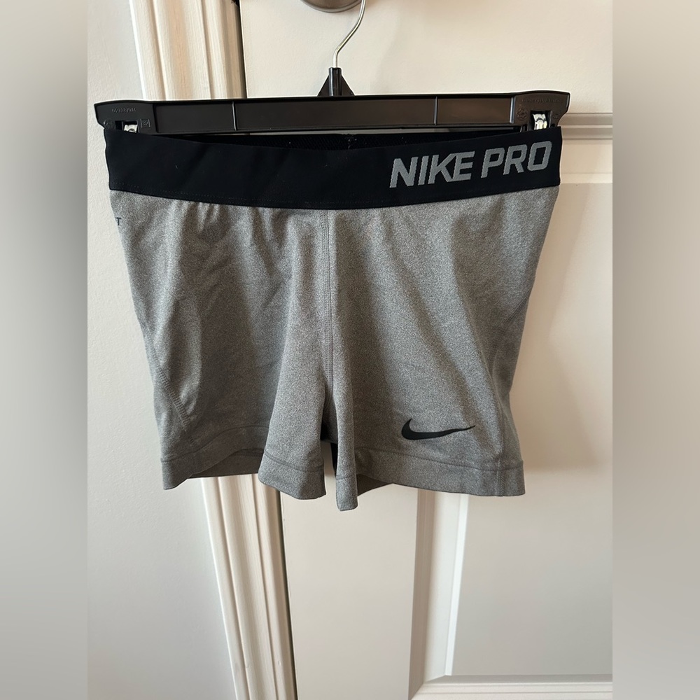 Nike Pro Gray Athletic Shorts